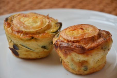 Clafoutis aux courgettes, tomates séchées et Fleurs de Provence